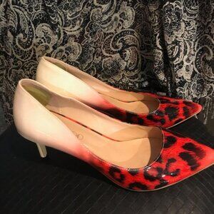 Kitten heel womans size 9 ombre pump.